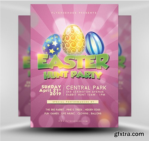 Easter Party Flyer 1B