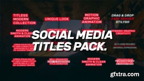 MotionArray Social Media Titles Pack 170214