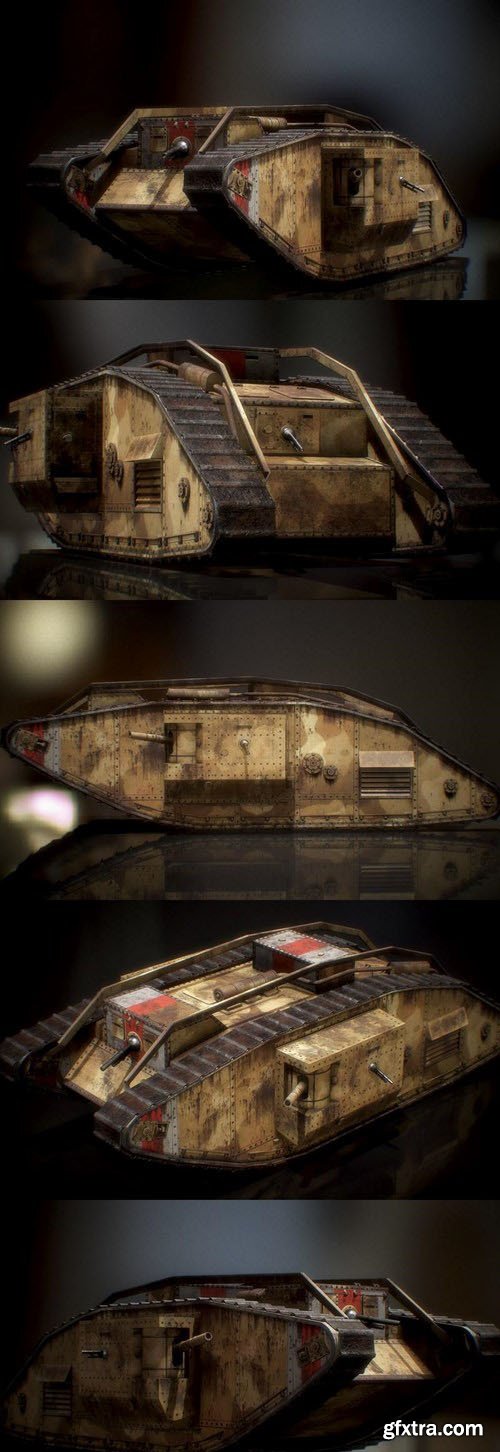 Mark V Landship Tank – 3D Model