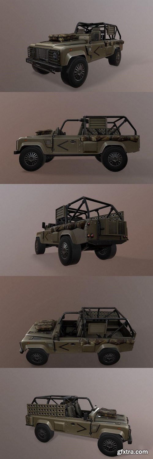 Land Rover “Wolf Edition” – Low Poly 3D Model