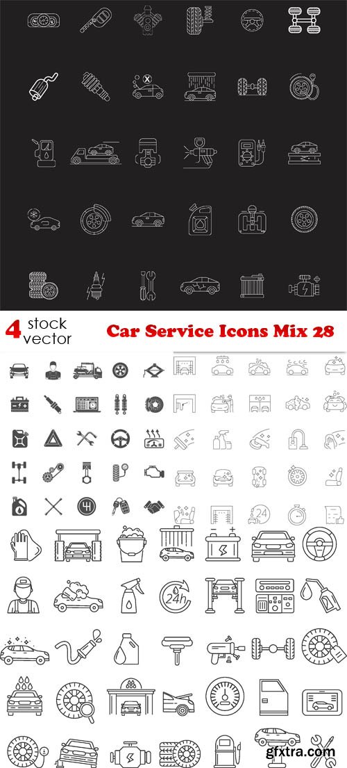 Vectors - Car Service Icons Mix 28