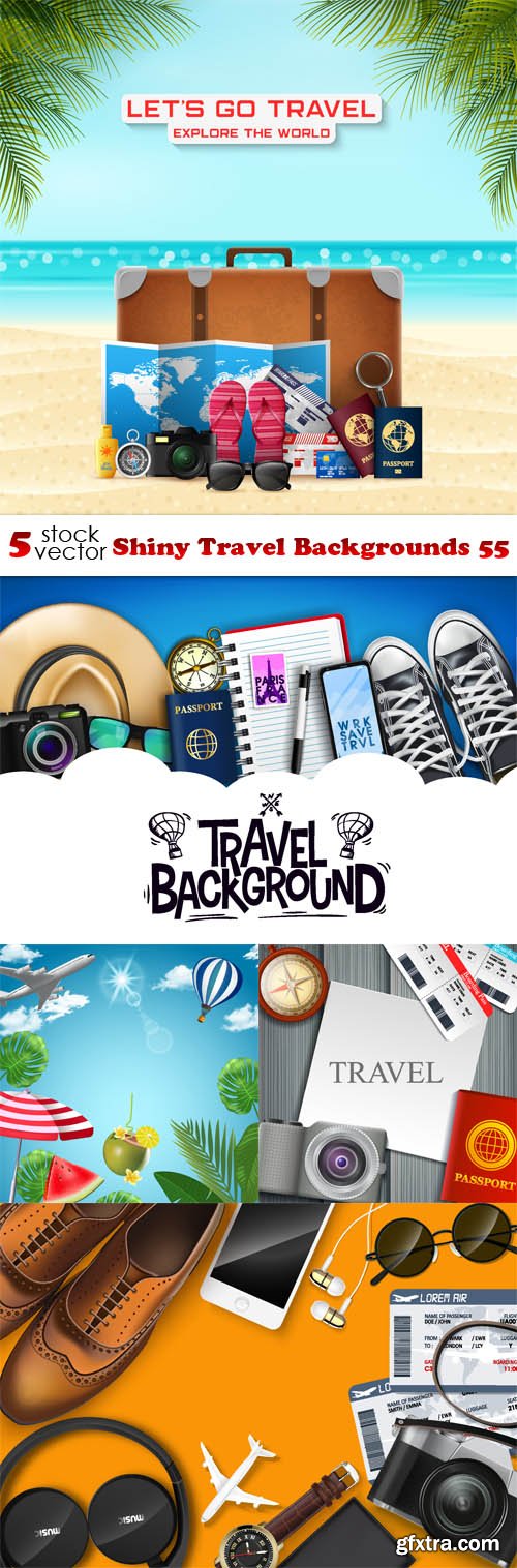 Vectors - Shiny Travel Backgrounds 55