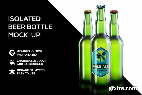 Beer bottle mockup 2