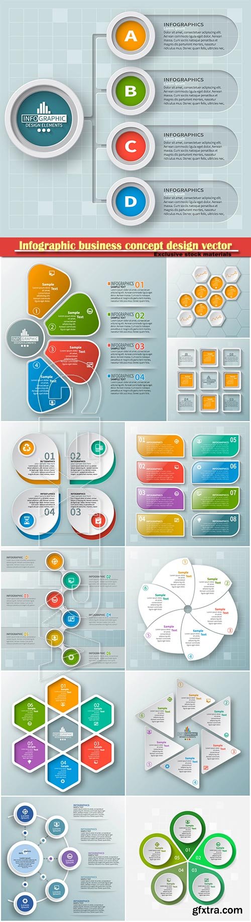 Infographic business concept design vector illustration # 6