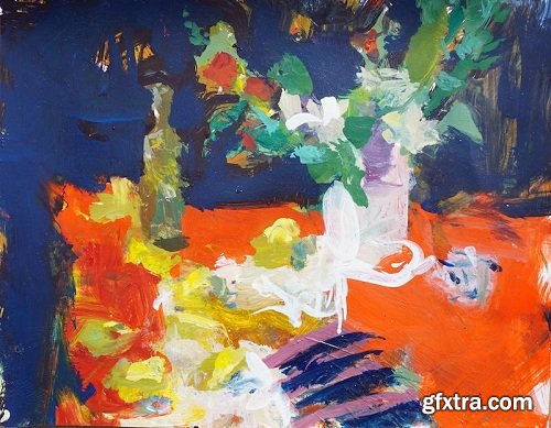 Expressive Still Life Techniques - Secrets To Painting Abstract Style Art With Acrylic