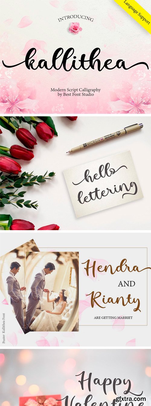 CM - Kallithea Script Font 3418305