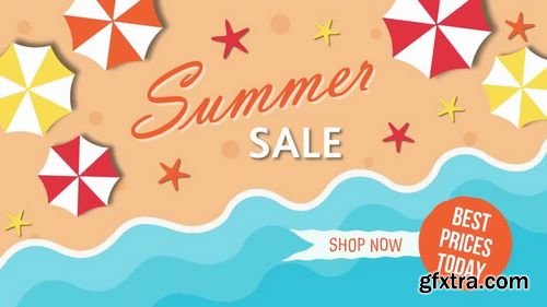 MotionArray Summer Sale Beach Background 171651