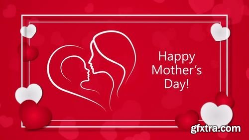 MotionArray Red Happy Mother's Day Greeting 171584