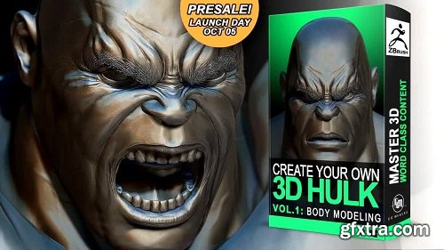 Hulk Vol. 2: Armor Modeling Creation of Muscular 3D characters in Zbrush