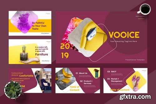 Vooice Furniture - Powerpoint Keynote and Google Slides Templates