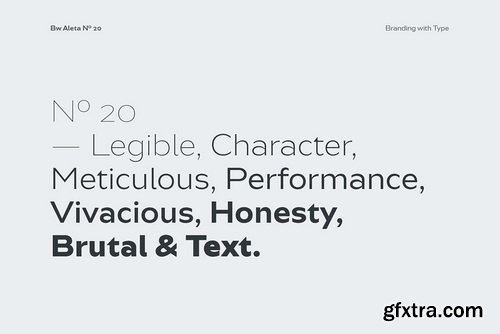 Bw Aleta Font Family