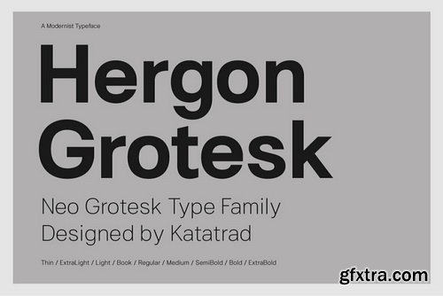 Hergon Grotesk Font Family