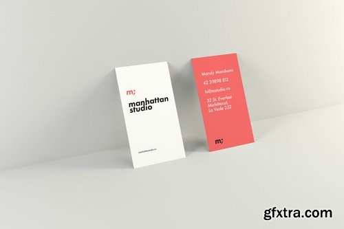 Business Card Mockups - Landscape and Portrait