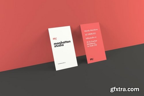 Business Card Mockups - Landscape and Portrait