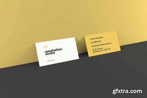 Business Card Mockups - Landscape and Portrait