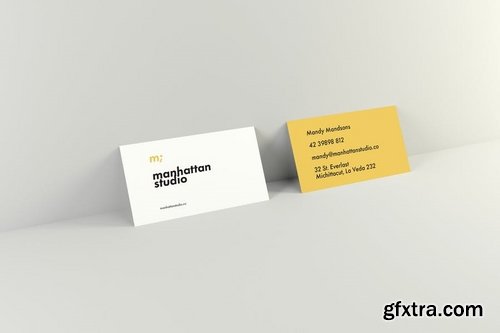 Business Card Mockups - Landscape and Portrait