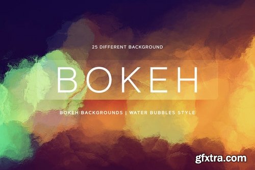 Bokeh Backgrounds Water Bubbles style - COL2