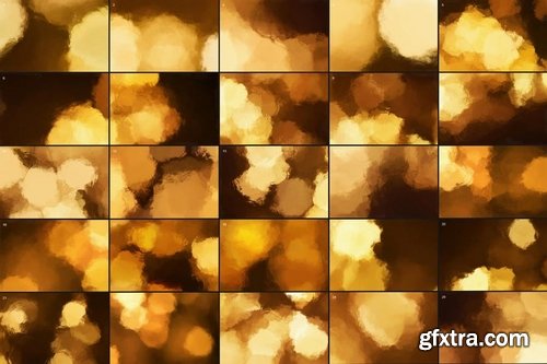 Bokeh Backgrounds -Water Bubbles Style-Gold