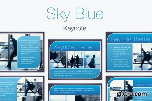 Sky Blue Keynote Template