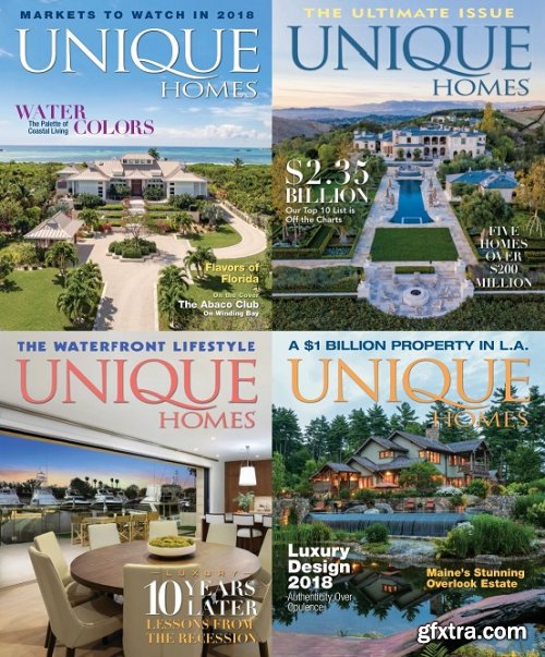 Unique Homes Magazine 2018 Full Year Collection