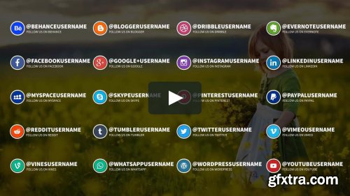 Clean Social Media Lower Thirds - After Effects 137641