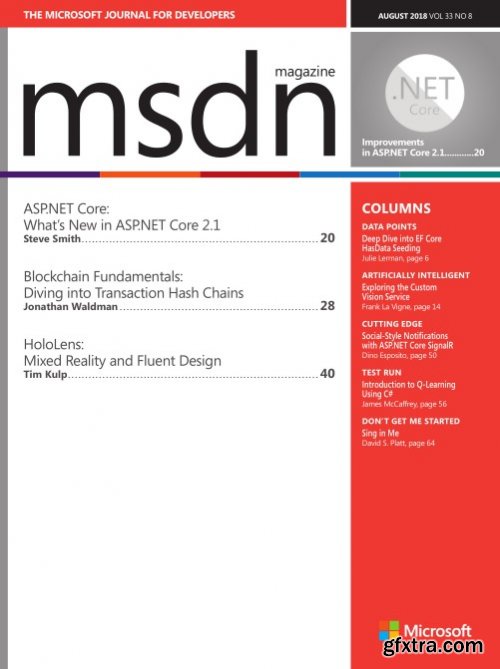 MSDN Magazine - August 2018