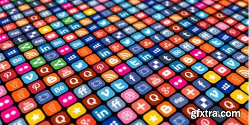 Social Media Icons Grid - Motion Graphics 156543