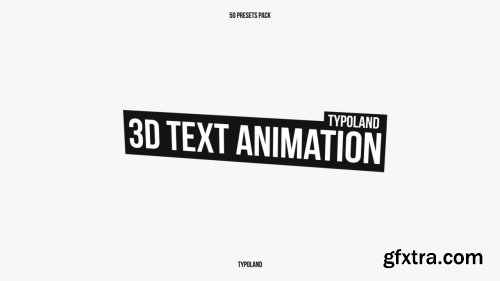 3D Text Animation Pack - Premiere Pro Templates 158181