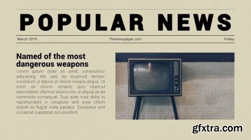 Newspaper Opener - Premiere Pro Templates 161730