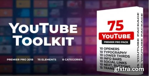 70 YouTube Toolkit - Premiere Pro Templates 162486