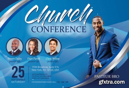 CreativeMarket - Church Conference Flyer 3363167