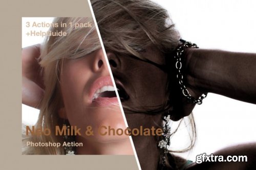 Designbundles - Neo Milk And Chocolate Photoshop Action 193159