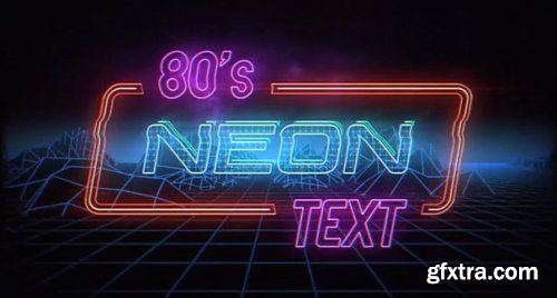 Retro Neon Text 165713