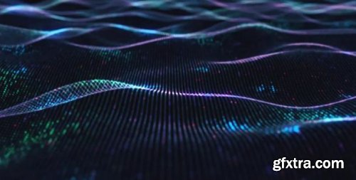 Glowing Waves Virtual Neural Network - Motion Graphics 164465