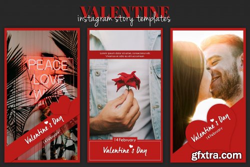 CreativeMarket - Instagram Story - Valentine 3280945