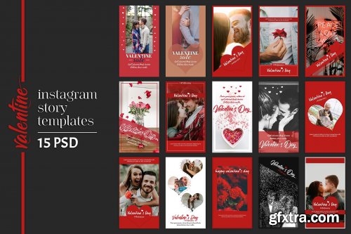 CreativeMarket - Instagram Story - Valentine 3280945