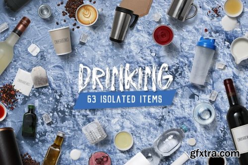 CreativeMarket - Drinking - Isolated Food Items 3307676