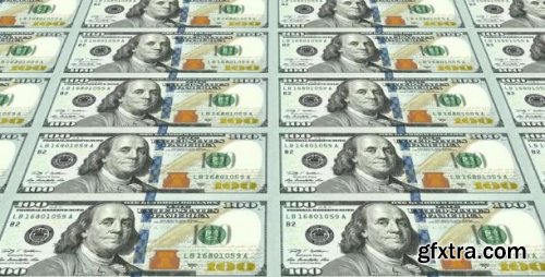 New 100 Dollar Bills Loop - Motion Graphics 168791