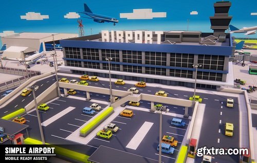 Simple Airport - Cartoon Assets