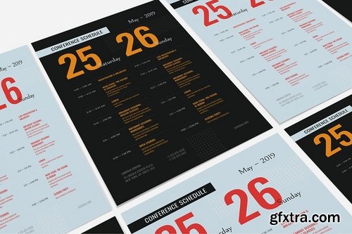 Conference Schedule Poster Template