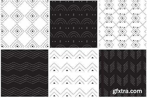 Dotted Vector Patterns & Tiles