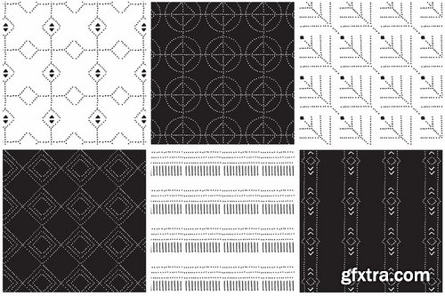 Dotted Vector Patterns & Tiles