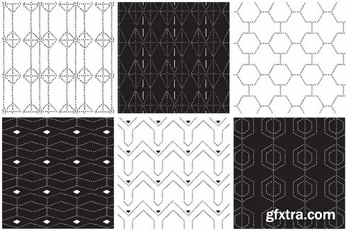 Dotted Vector Patterns & Tiles