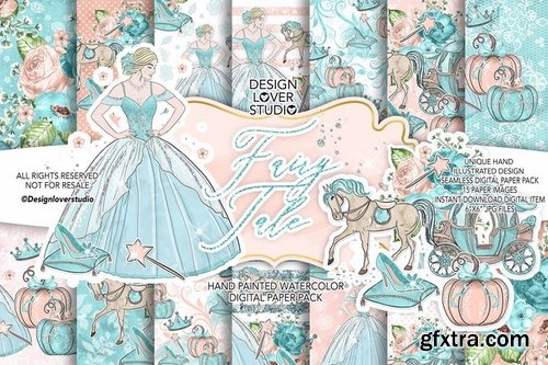 Fairy Tale digital paper pack