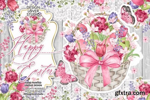 Happy easter Rustic design