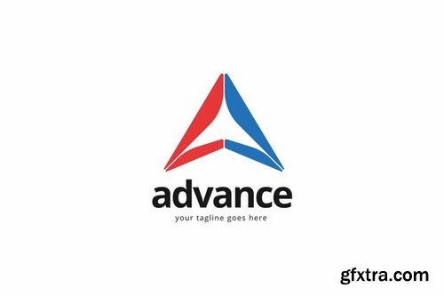 Advance A Letter Logo Template