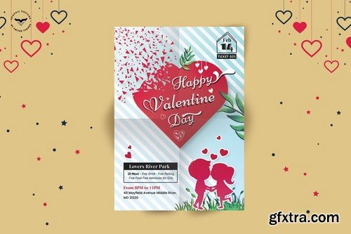 Valentines Day Flyer Template 2