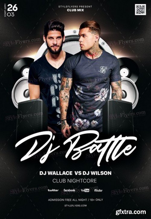 Dj Battle 7 PSD Flyer Template