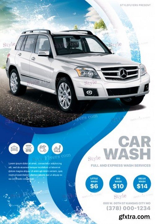 Car Wash 10 PSD Flyer Template