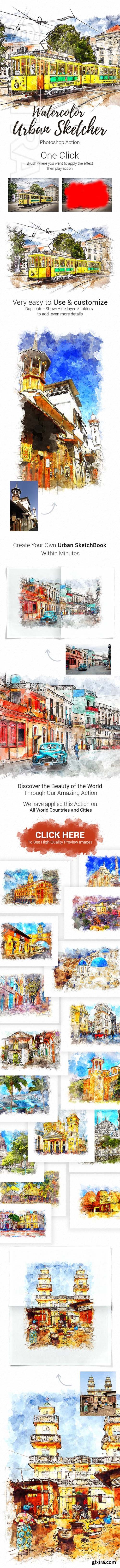 GraphicRiver - Realistic Urban Sketcher Photoshop Action 23175837